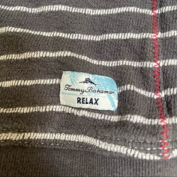 Tommy Bahama Relax 1/4 Snap Neck Sweater 100% Cotton Size Medium - Picture 4 of 8